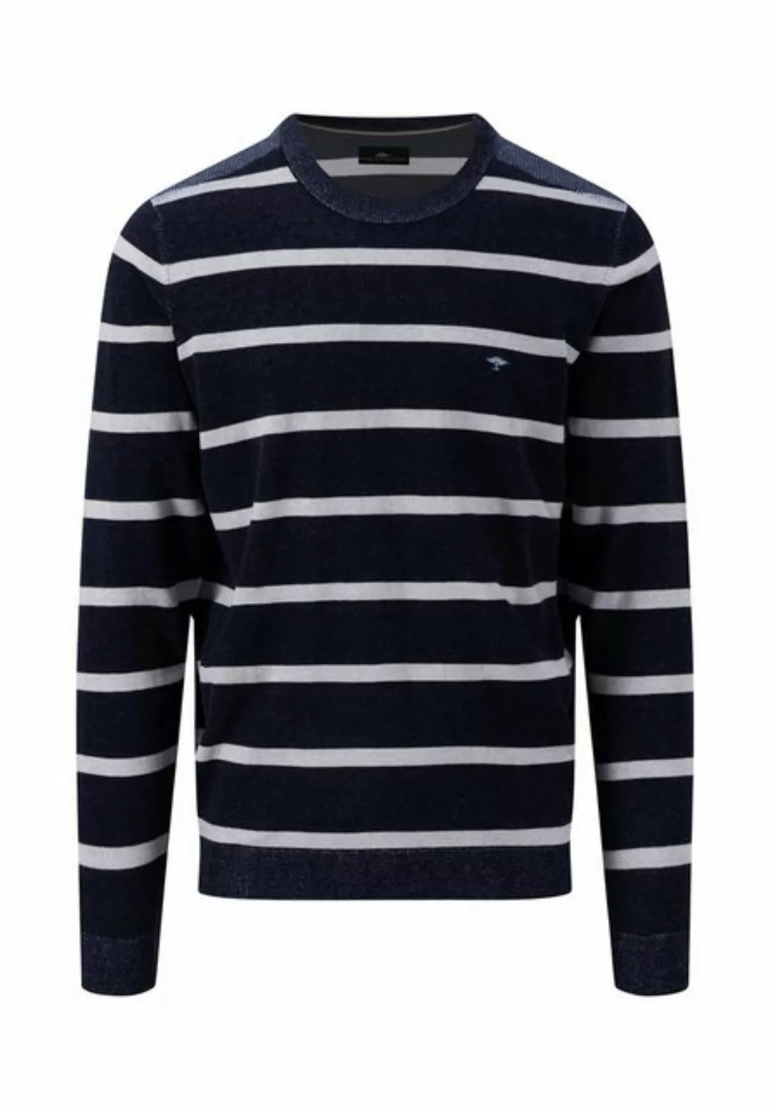 FYNCH-HATTON Kurzarmshirt O-Neck, Plated Stripe günstig online kaufen