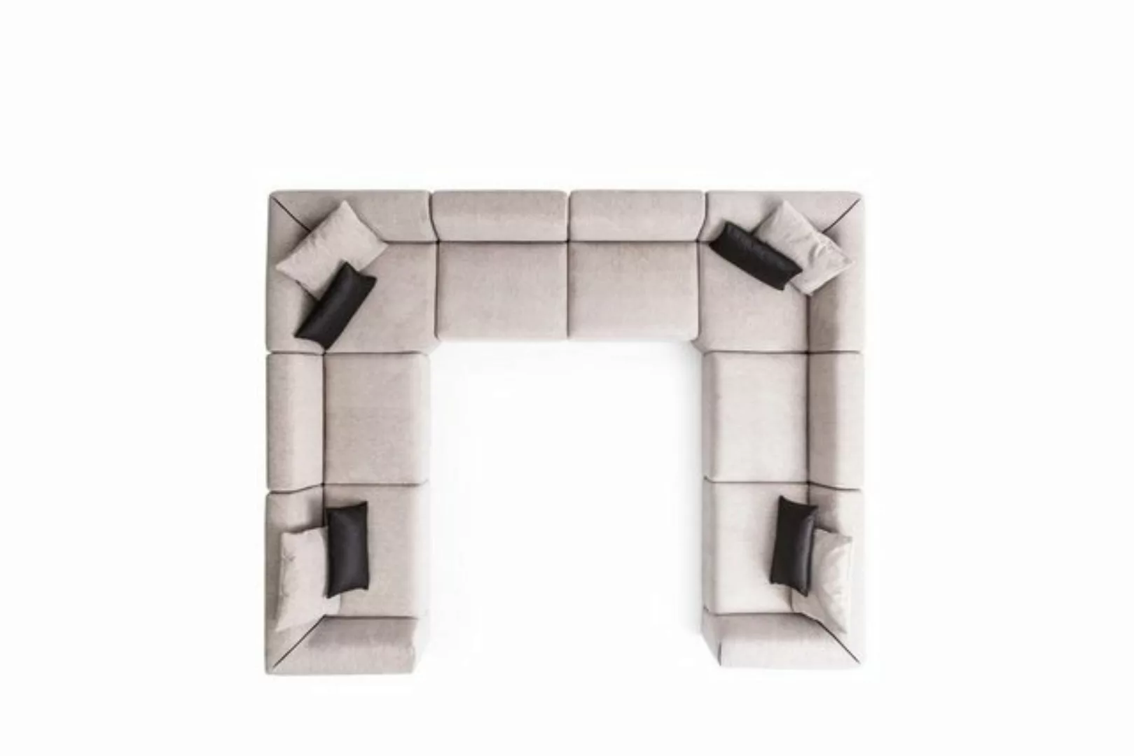 JVmoebel Ecksofa Modernes Sofa U-Form Polstersofa Wohnzimmer Design, Made i günstig online kaufen