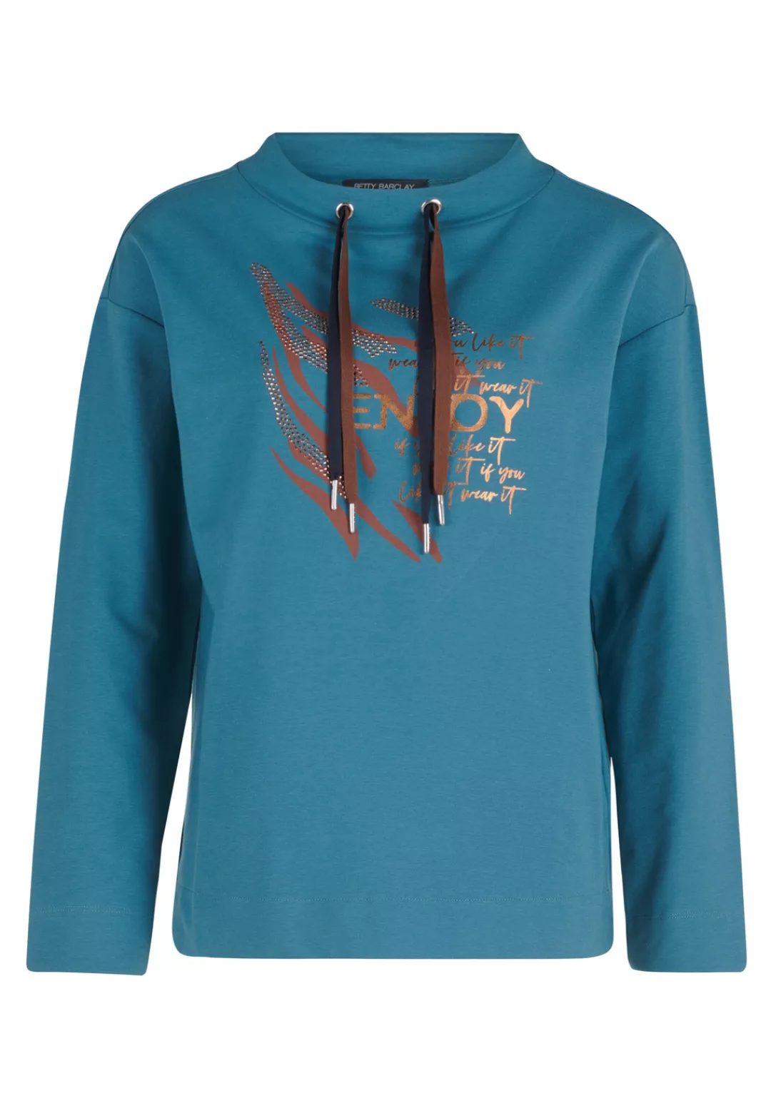 Betty Barclay Sweatshirt "Betty Barclay Sweatshirt mit Kragen", Glitzerstei günstig online kaufen