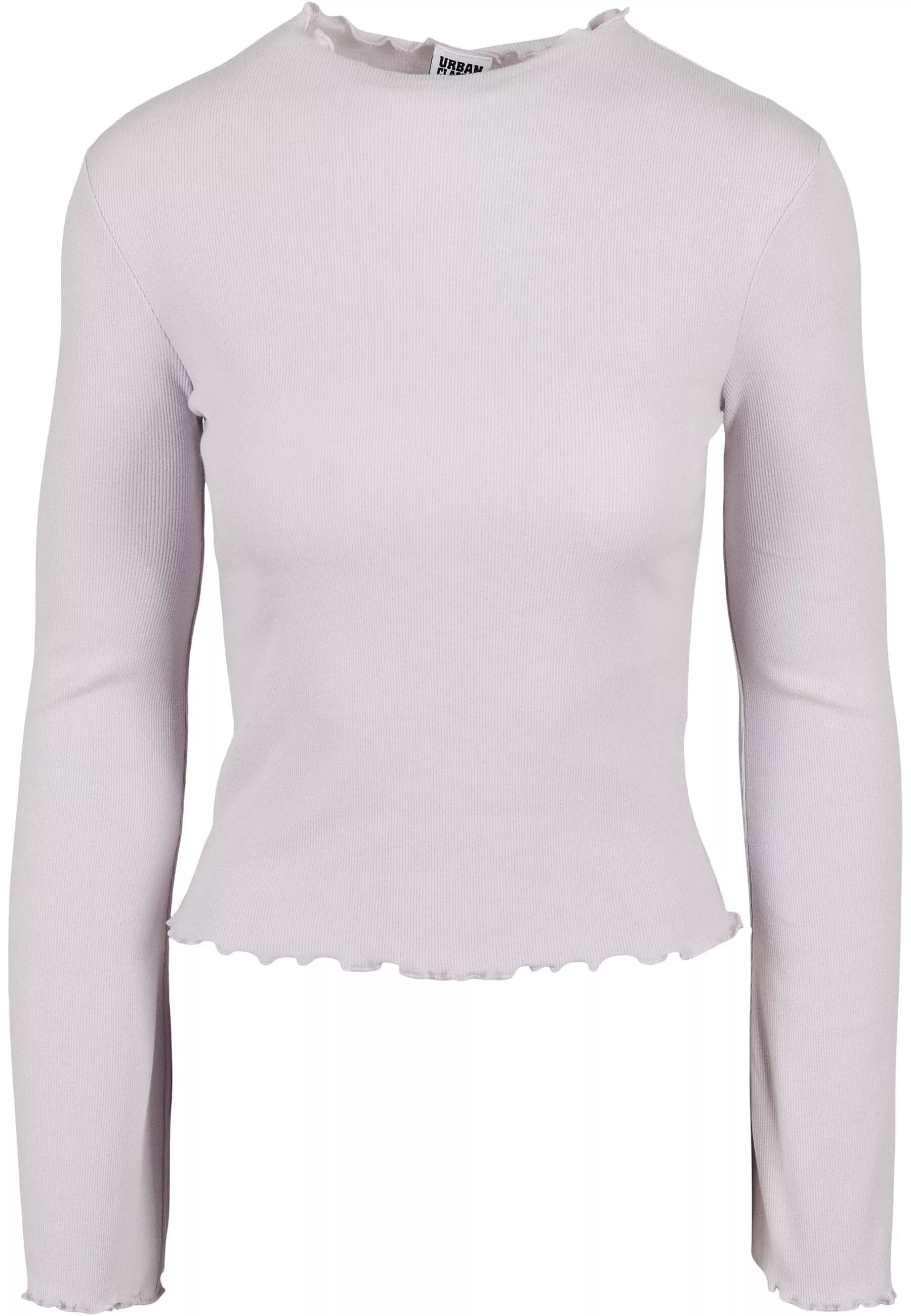 URBAN CLASSICS Langarmshirt "Urban Classics Damen Ladies Rib Turtelneck Lon günstig online kaufen