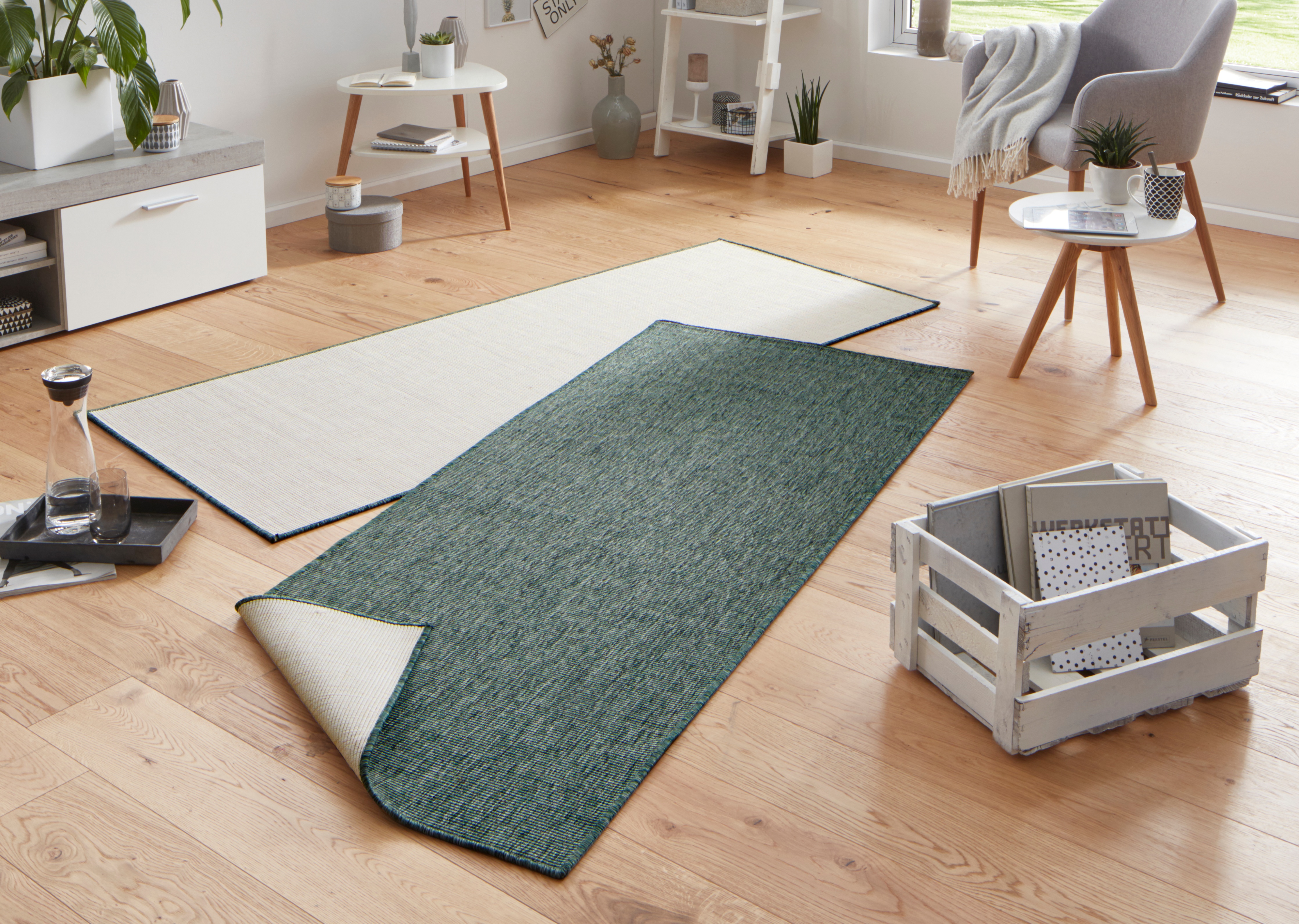 NORTHRUGS Teppich »Miami Wendeteppich«, rechteckig, 5 mm Höhe, In-& Outdoor günstig online kaufen