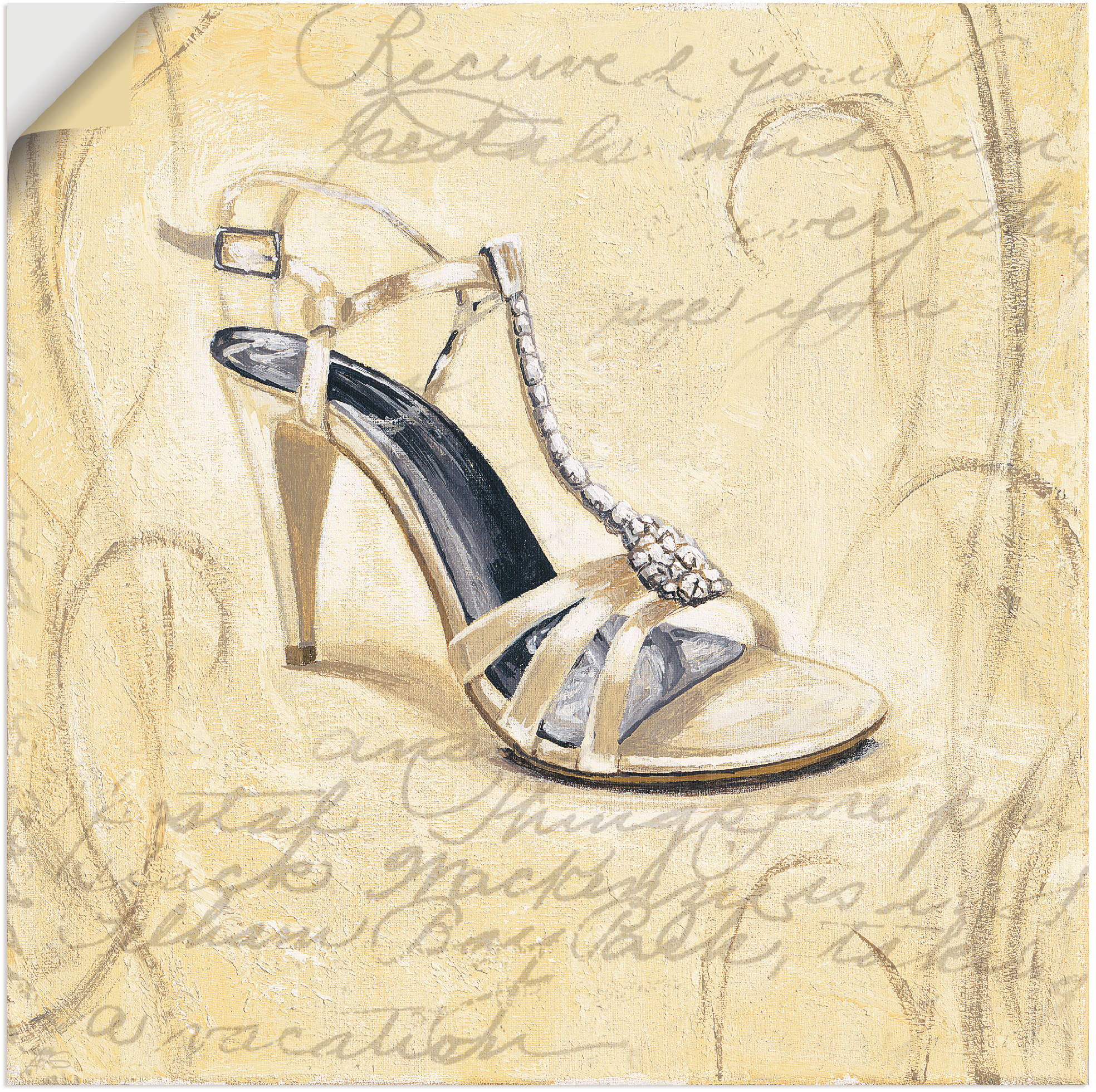 Artland Wandbild "Stiletto I - Schuh", Mode, (1 St.), als Leinwandbild, Wan günstig online kaufen