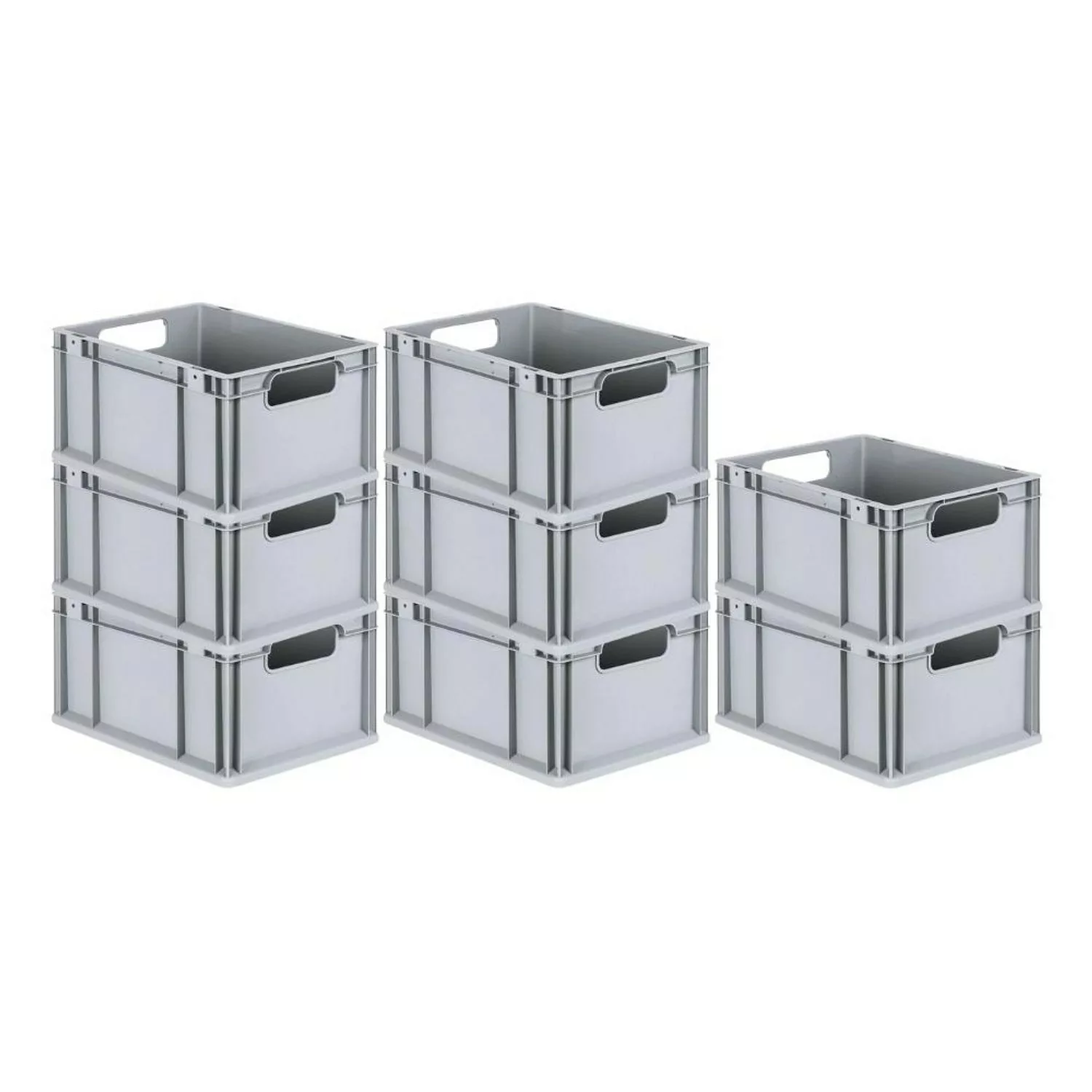 PROREGAL Spar Set 8x Eurobox Nextgen Economy Griffe Offen HxBxT 22 x 30 x 4 günstig online kaufen