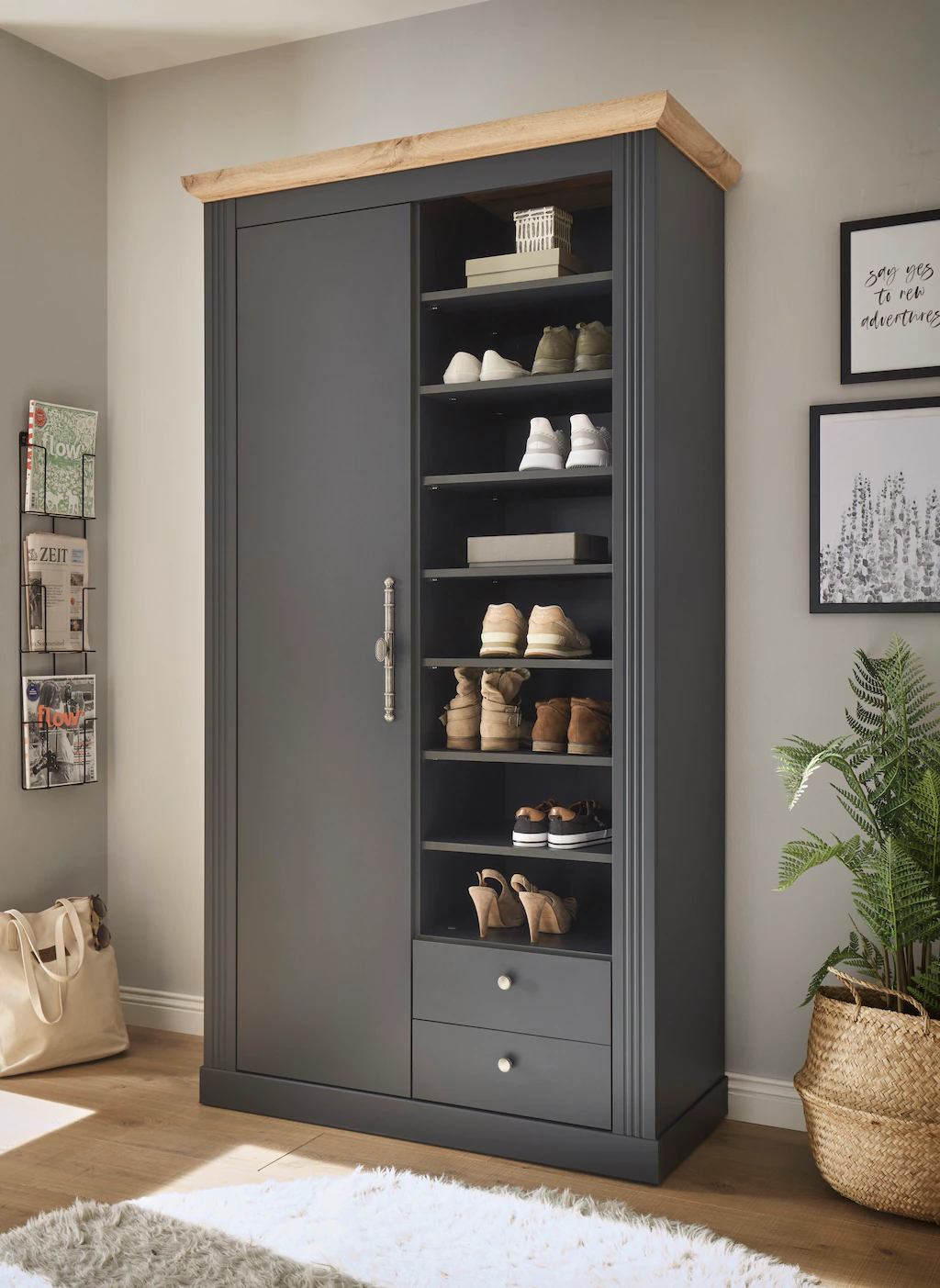 Home affaire Garderobenschrank "WESTMINSTER", Breite ca. 108 cm günstig online kaufen