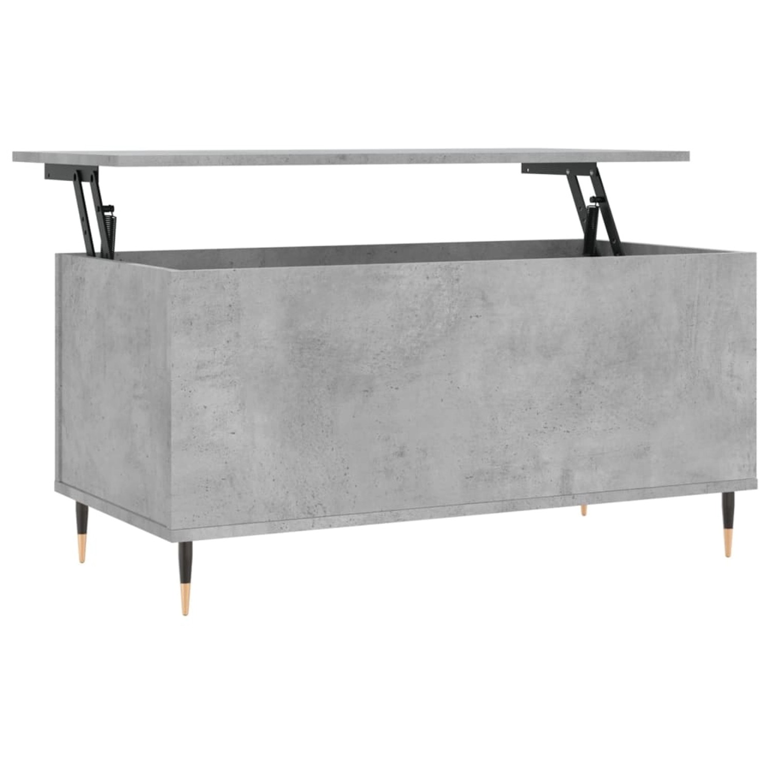 vidaXL Couchtisch Betongrau 90x44,5x45 cm Holzwerkstoff Modell 3 günstig online kaufen