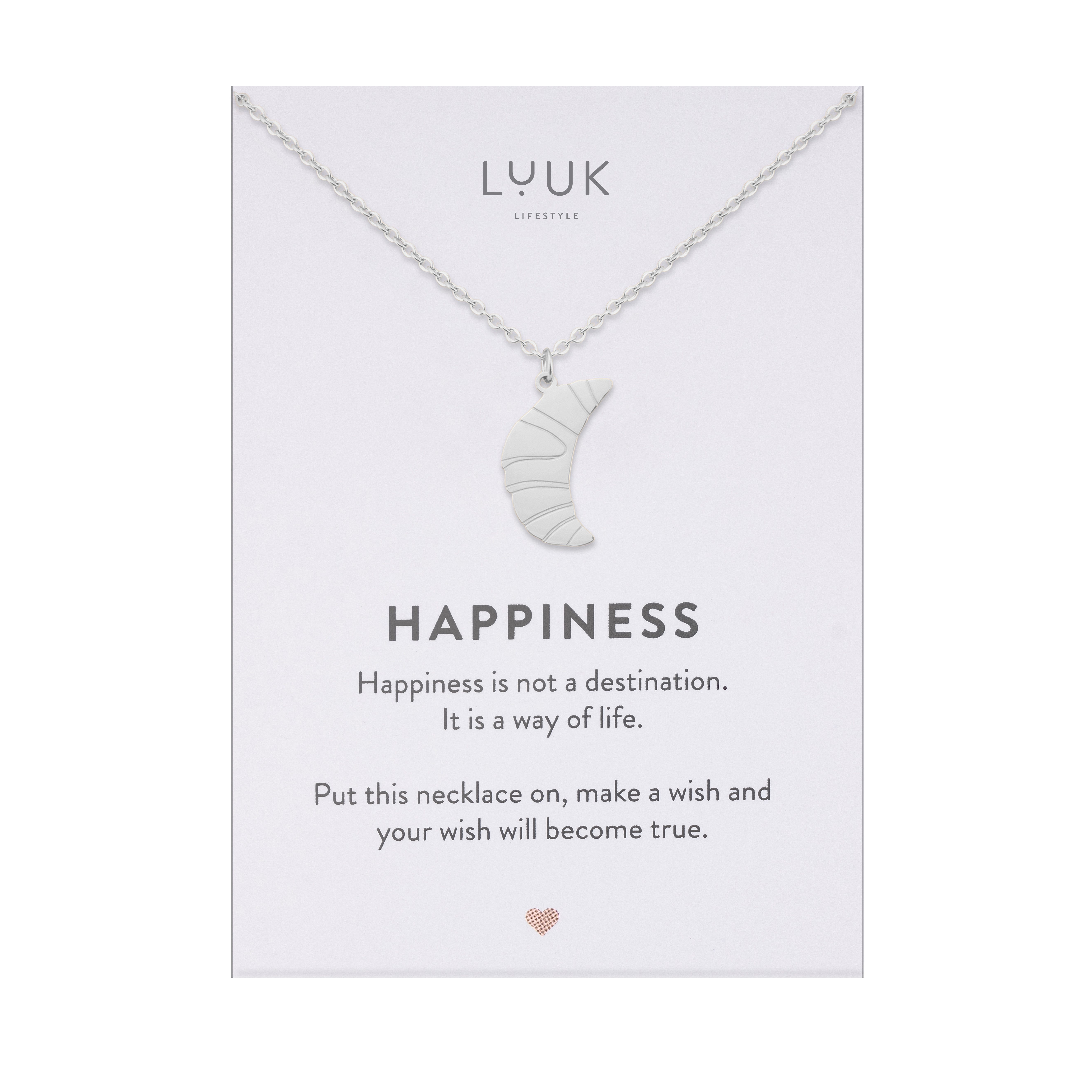 LUUK LIFESTYLE Kette mit Anhänger Croissant, günstig online kaufen