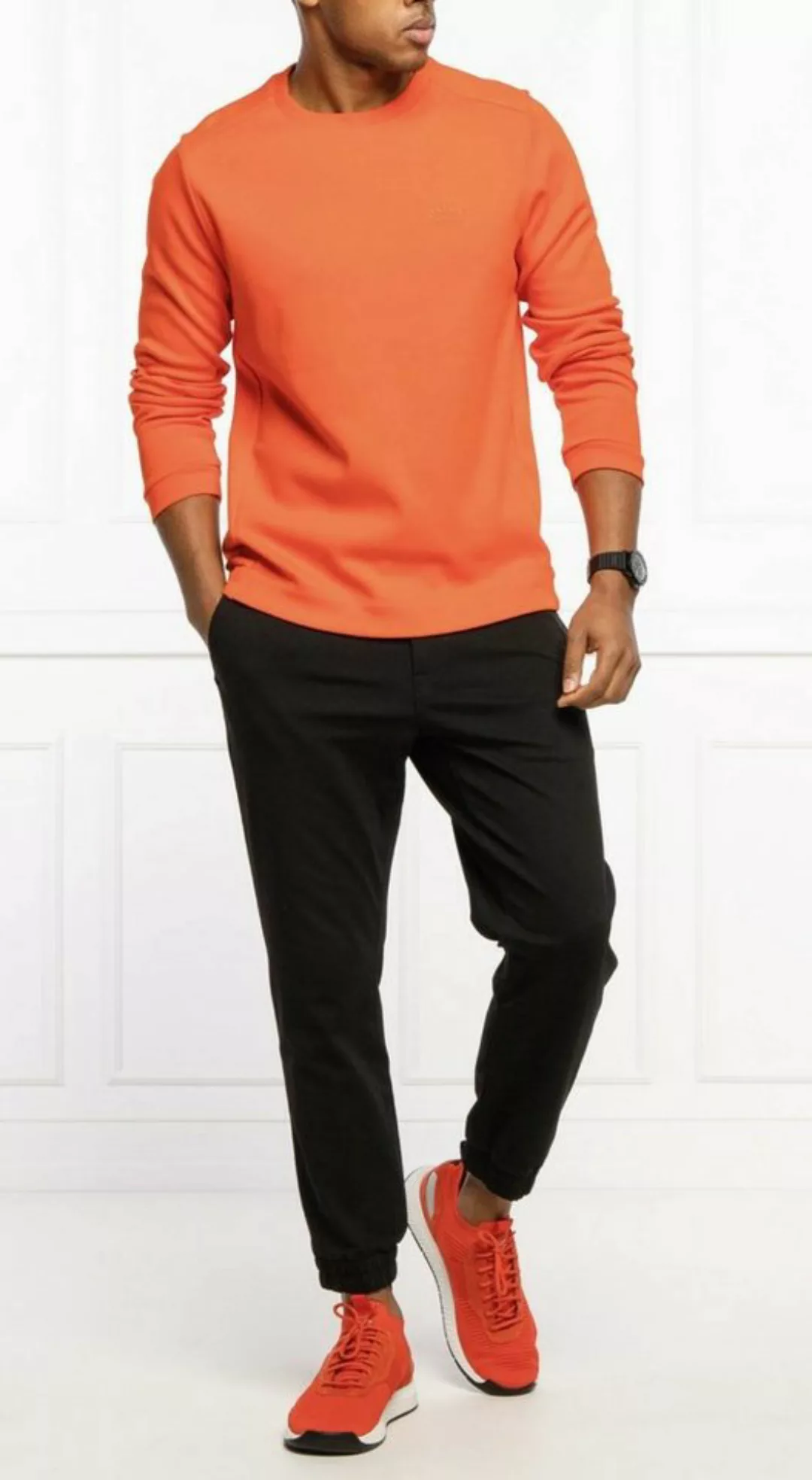 BOSS Sweatshirt HUGO BOSS Salbo Pullover Sweater Retro Sweatshirt Jumper Sw günstig online kaufen