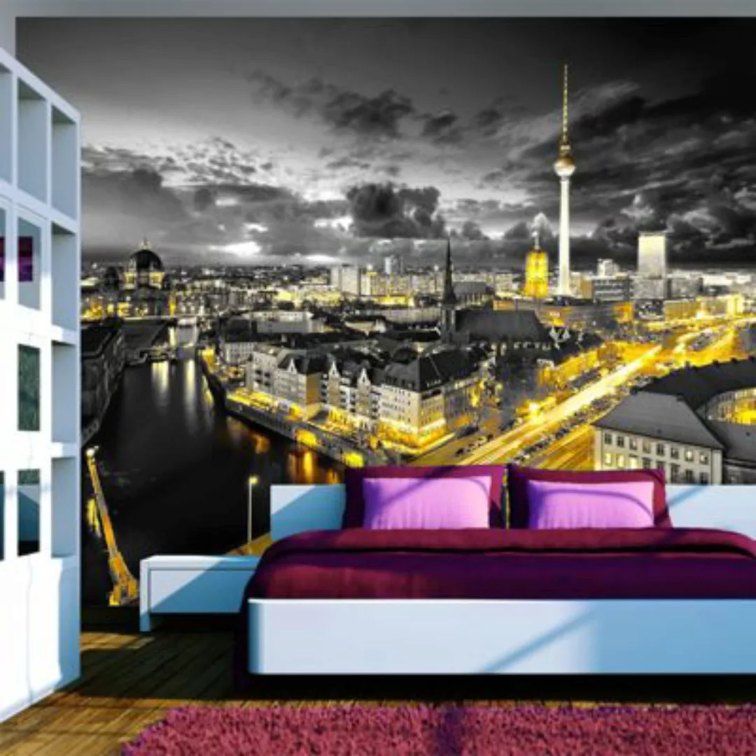 artgeist Fototapete Berlin bei Nacht mehrfarbig Gr. 100 x 70 günstig online kaufen