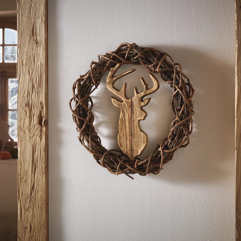 Home-trends24.de Dekokranz Hirsch Dekokranz Kranz Türkranz günstig online kaufen