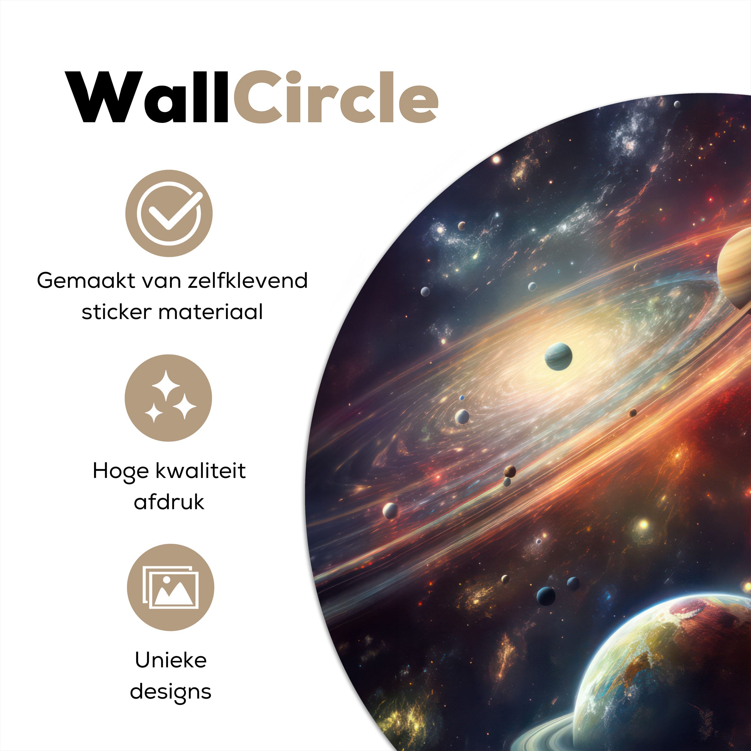 MuchoWow Wandsticker Weltraum - Planeten - günstig online kaufen