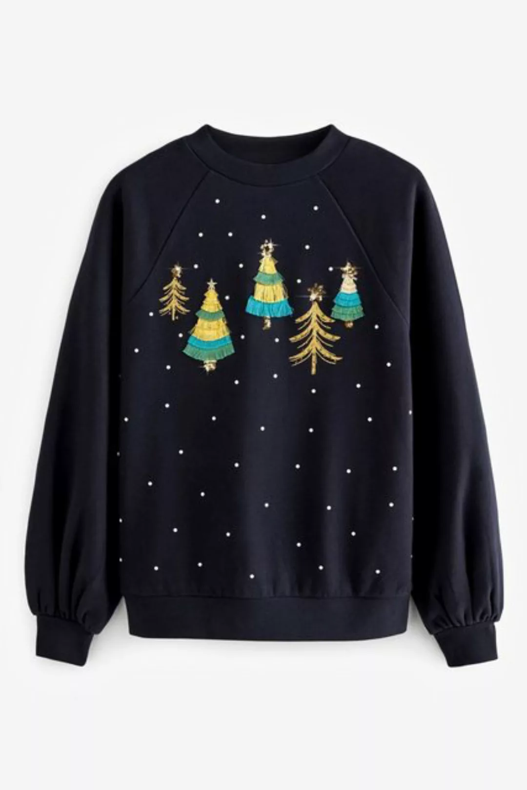 Next Sweatshirt Weihnachtspullover mit glitzerndem Weihnachtsbaum (1-tlg) günstig online kaufen