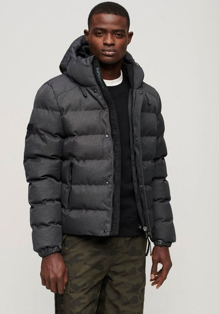 Superdry Steppjacke "HOODED TWEED SPORTS PUFFER JKT", mit Kapuze günstig online kaufen