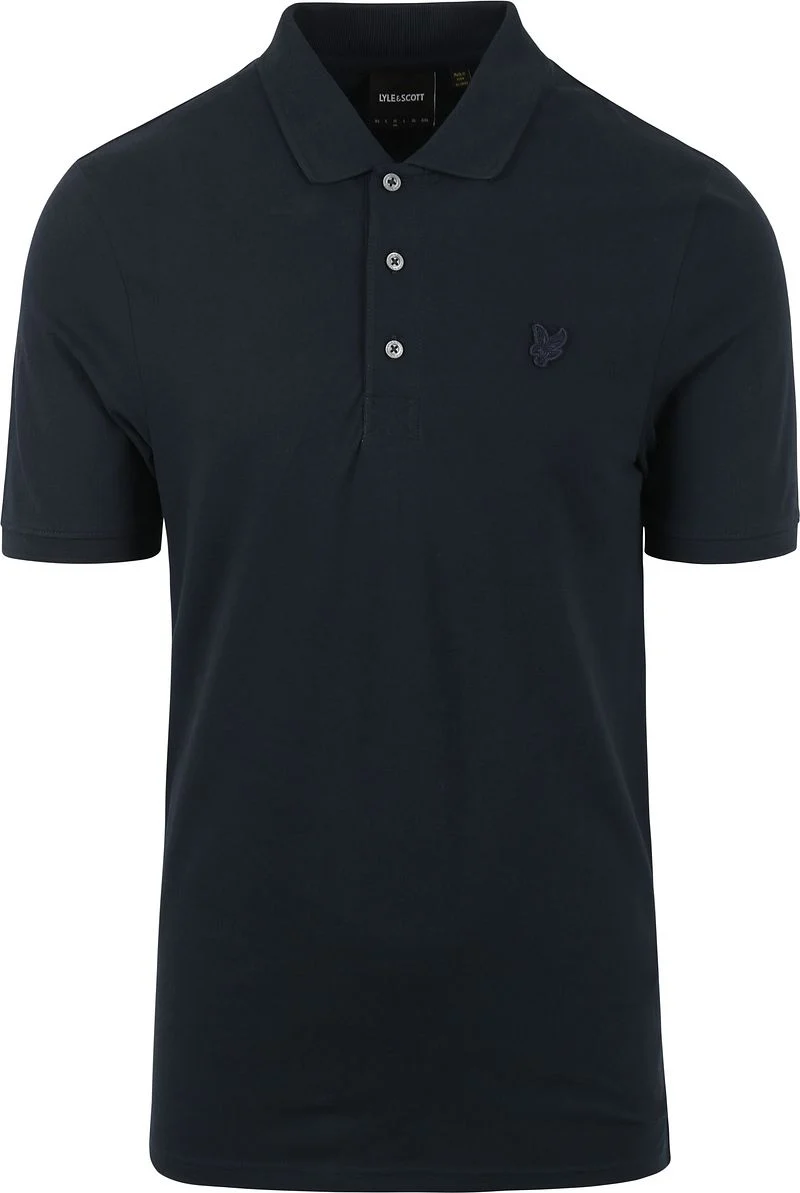 Lyle and Scott Tonal Eagle Poloshirt Navy - Größe XL günstig online kaufen