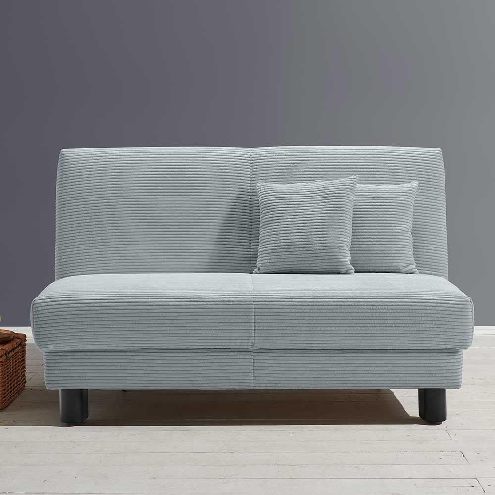 Futonschlafsofa modern in Hellblau Faltmechanik günstig online kaufen