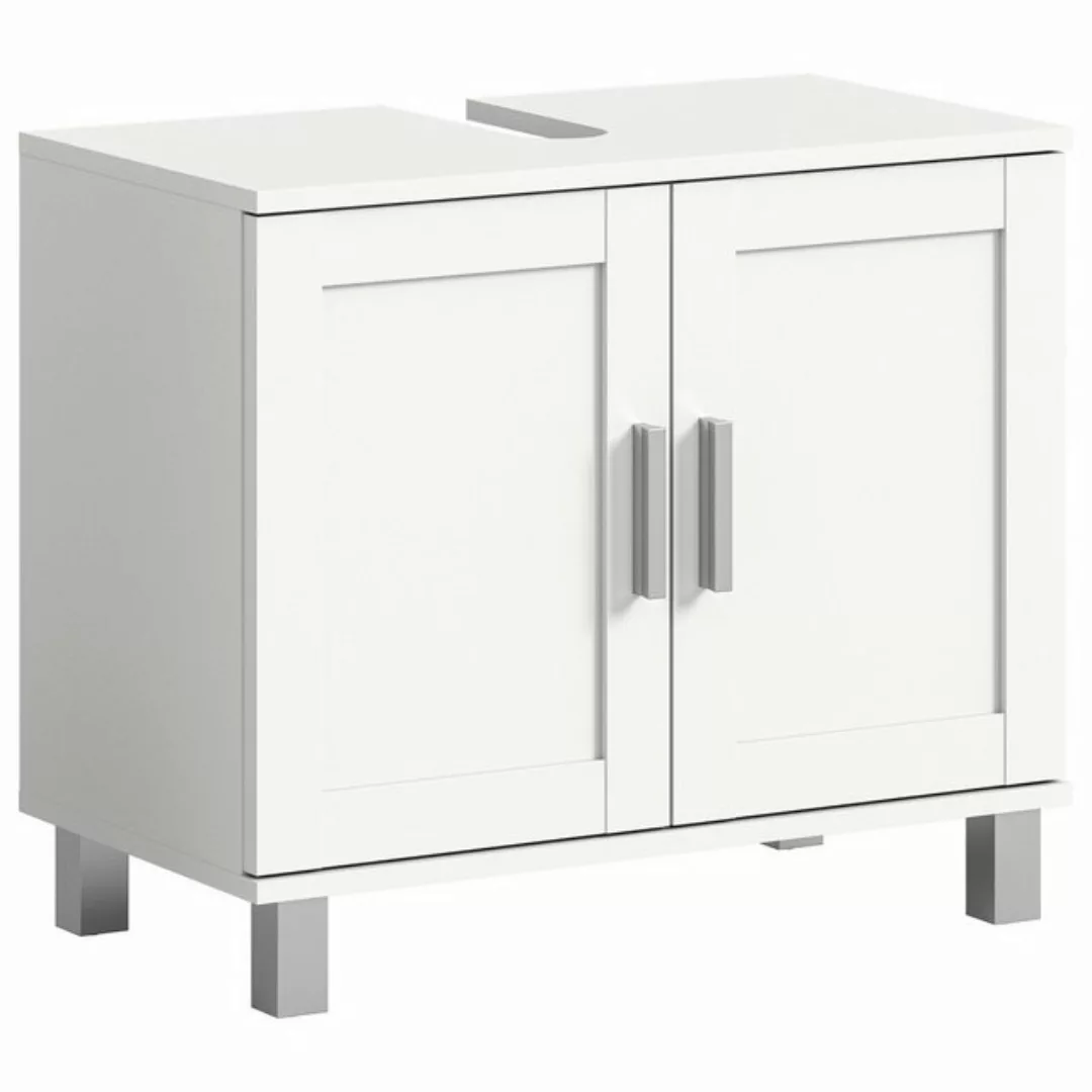 xonox.home Waschbeckenunterschrank in Weiß - 65x56x35cm (BxHxT) günstig online kaufen