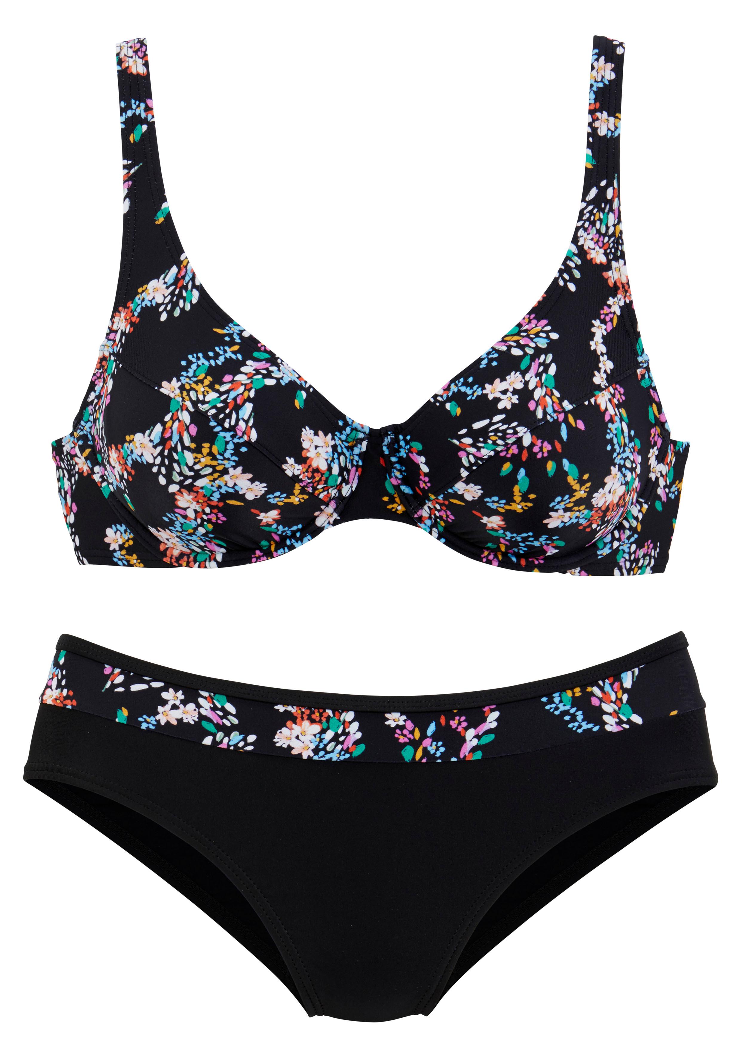 petite fleur Bügel-Bikini, mit floralem Print günstig online kaufen