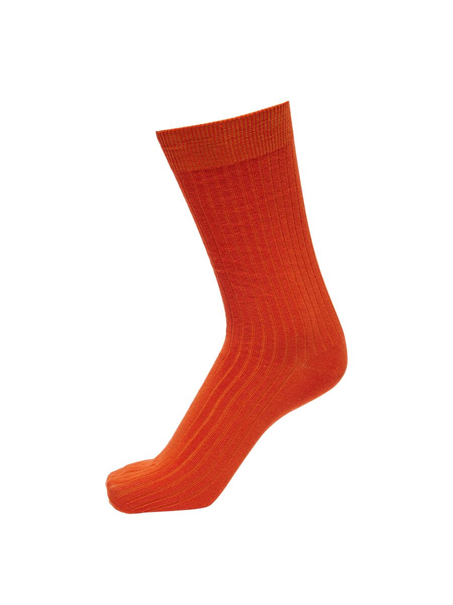 SELECTED Gerippte Socken Herren Rot günstig online kaufen