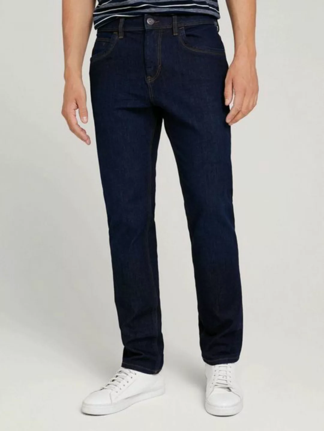 Tom Tailor Herren Jeans Josh - Slim Fit - Blau - Rinsed Blue Denim günstig online kaufen
