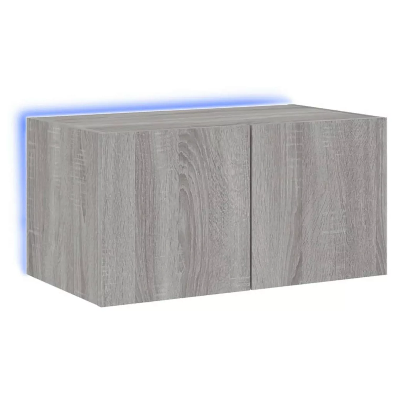 VidaXL TV-Wandschrank mit LED-Leuchten Grau Sonoma 60x35x31 cm günstig online kaufen