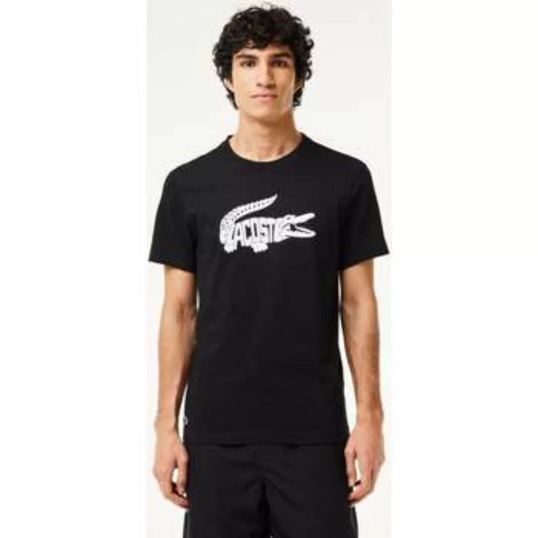 Lacoste  T-Shirts & Poloshirts Tee logo - black white günstig online kaufen