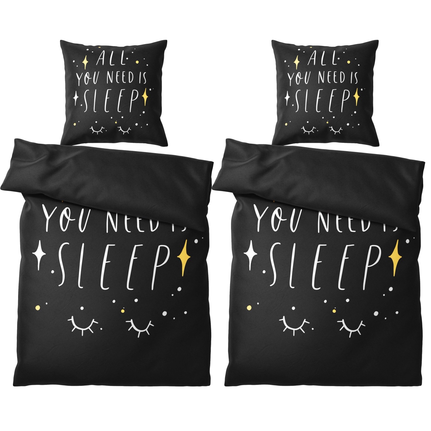 SANILO Bettwäsche 4-teilig All You Need is Sleep günstig online kaufen