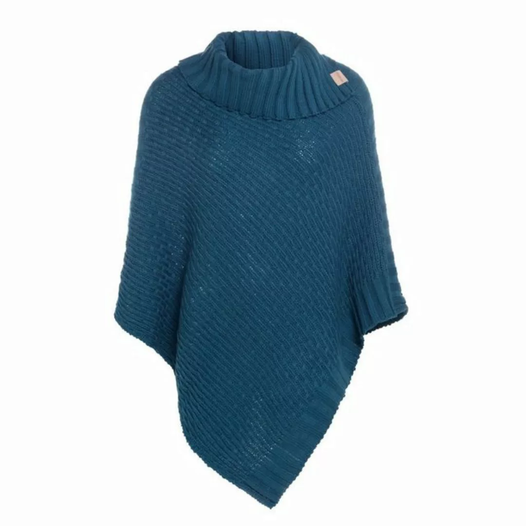 Knit Factory Strickponcho Nicky Ponchos One Size Glatt Dunkelblau (1-tlg) m günstig online kaufen