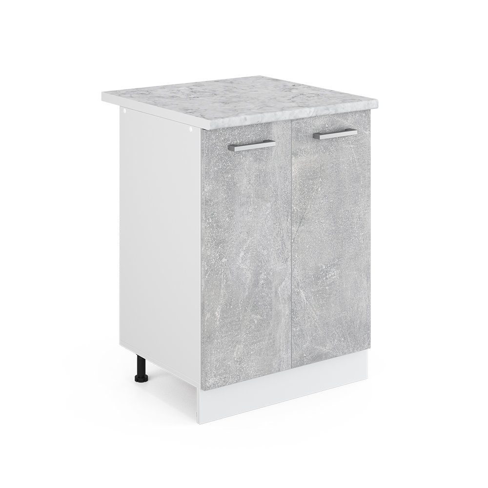 Vicco Unterschrank R-Line, Beton/Weiß, 60 cm, günstig online kaufen