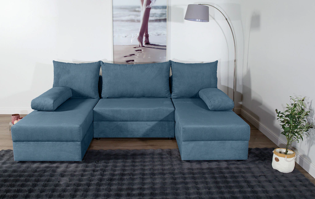 COLLECTION AB Wohnlandschaft "Pico U-Form", Wohnlandschaft,2 X Ottomane,Pol günstig online kaufen