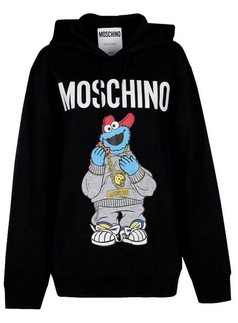 Moschino Hoodie X SESAME STREET Cookie Monster Kapuzen-Sweatshirt Hoodie Sw günstig online kaufen