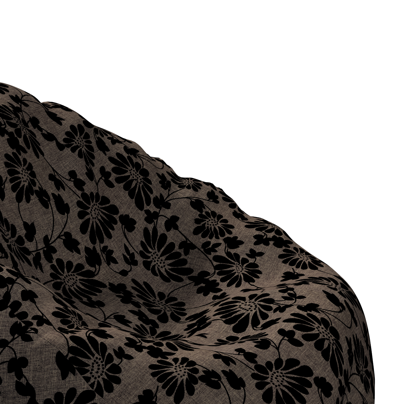 Bezug für Sitzsack, braun-schwarz, Bezug für Sitzsack Ø60 x 105 cm, Living günstig online kaufen