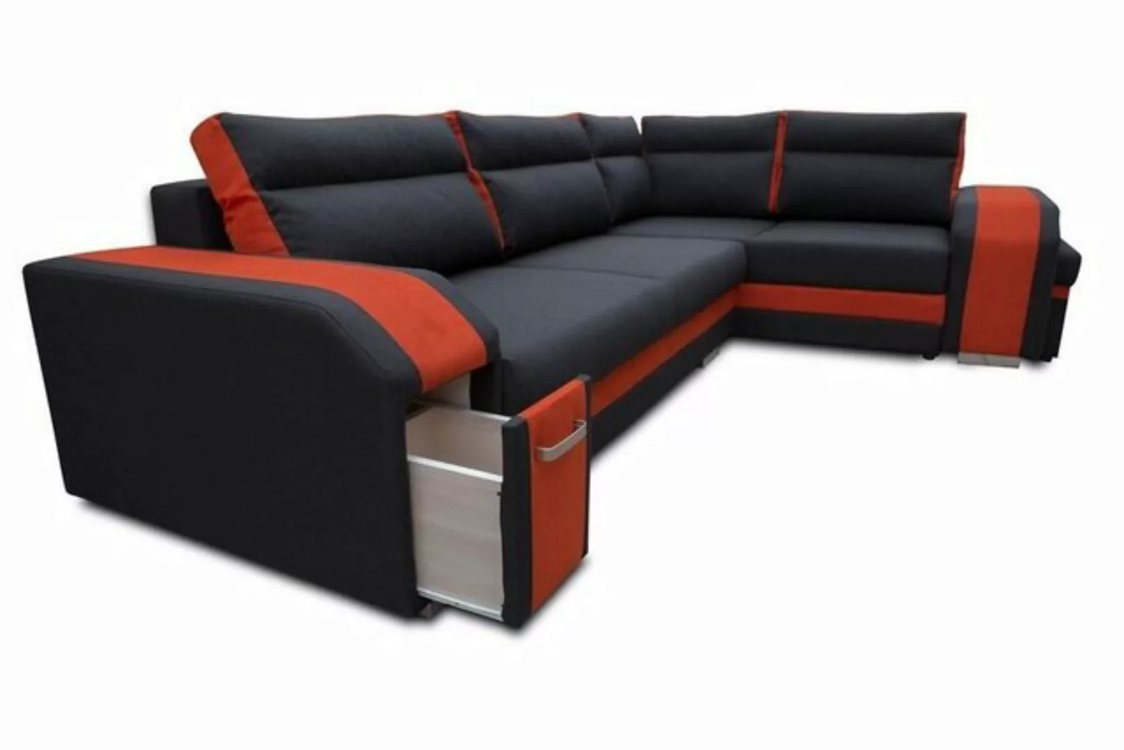 JVmoebel Ecksofa, Sofa Schlafsofa Designer Sofa mit Bettfunktion + Bettkast günstig online kaufen