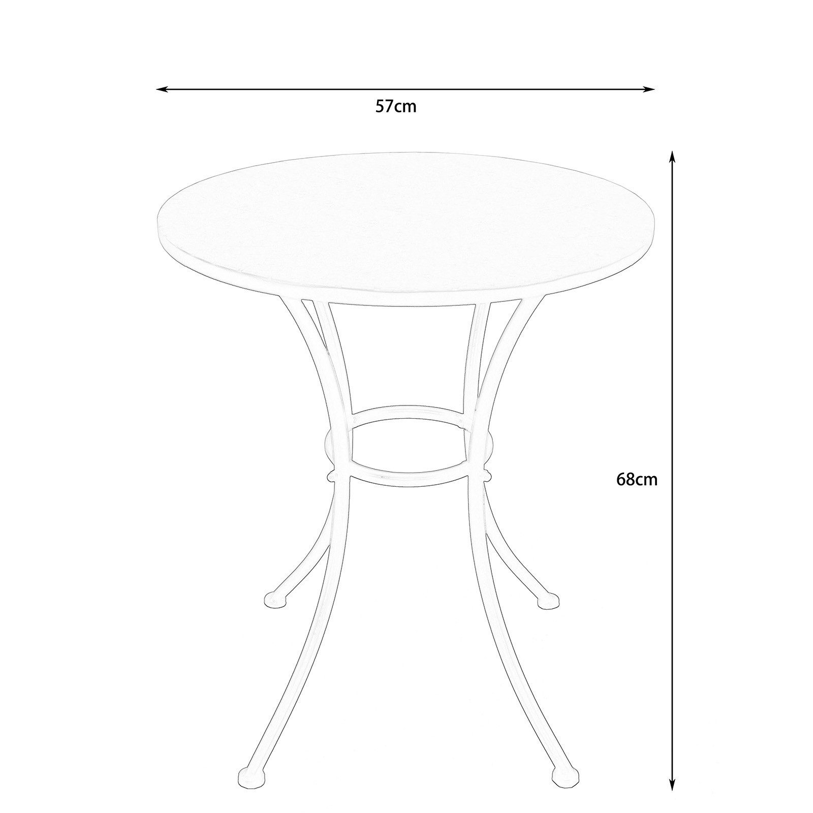 HTI-Living Garten-Essgruppe Tisch und 2 Stühle günstig online kaufen