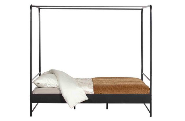 vtwonen Bettgestell Bunk aus Metall, 160x200 cm Schwarz günstig online kaufen