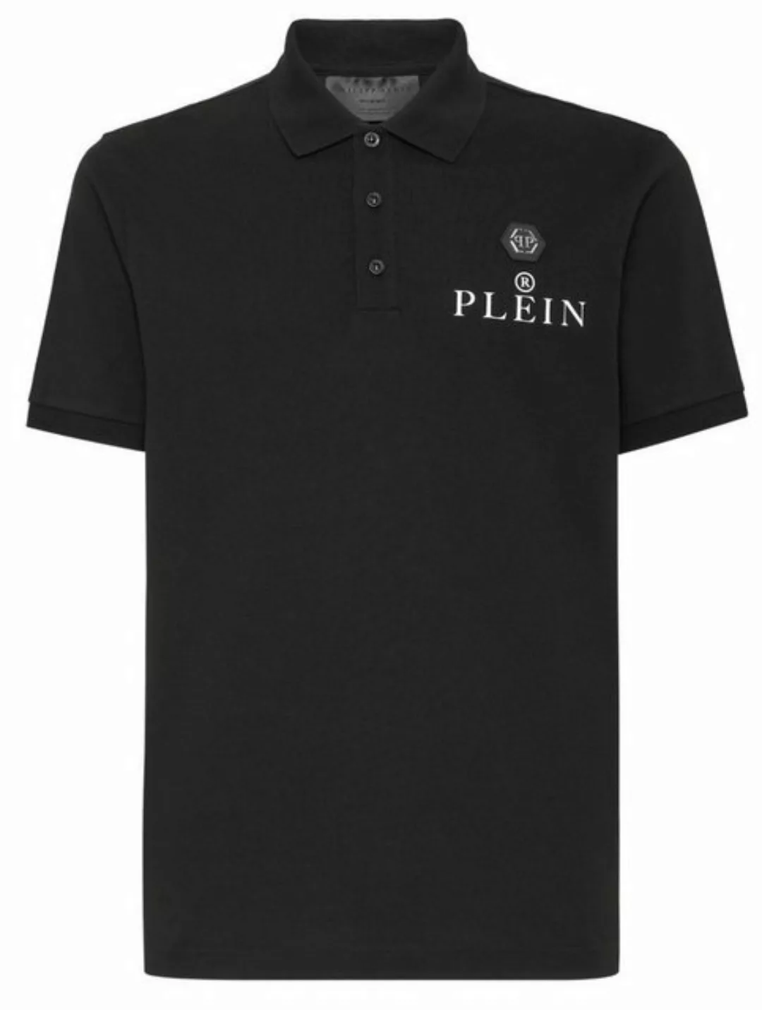 PHILIPP PLEIN Poloshirt mit Der Totenkopf-Print und das ikonische Hexagon-L günstig online kaufen