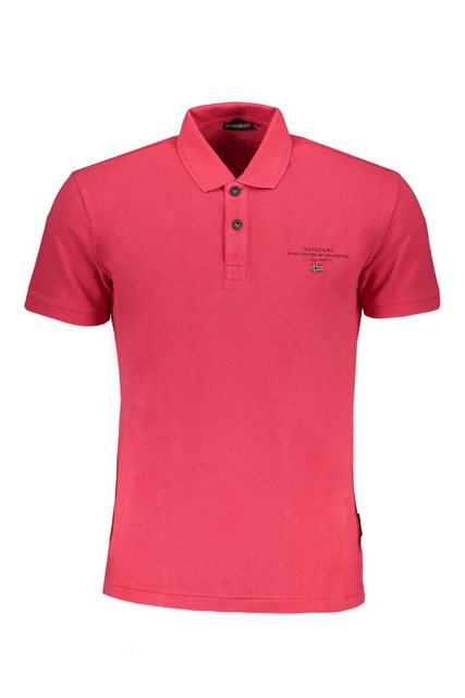 Napapijri Poloshirt Herren Kurzarm Poloshirt Rosa - Regular Fit, Druck günstig online kaufen