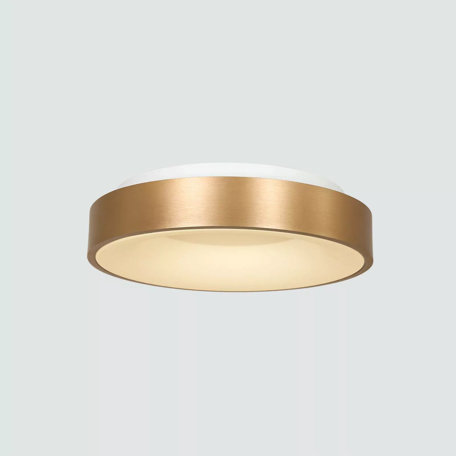 LED-Deckenleuchte Ringlede, 2.700 K, Ø 38 cm, gold, Metall günstig online kaufen