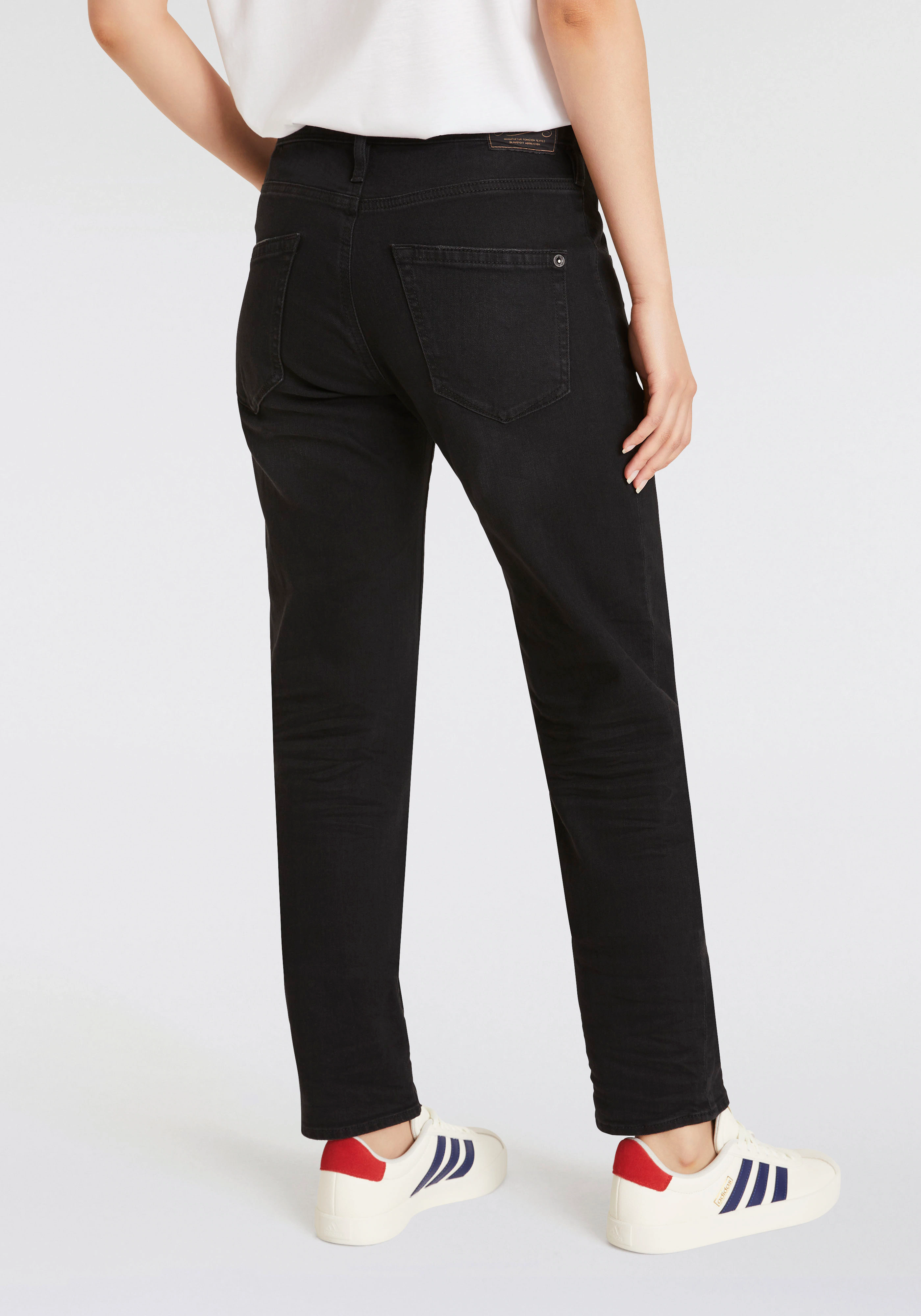 Herrlicher Boyfriend-Jeans "Shyra Tap Long Recycled Denim Black Stretch" günstig online kaufen