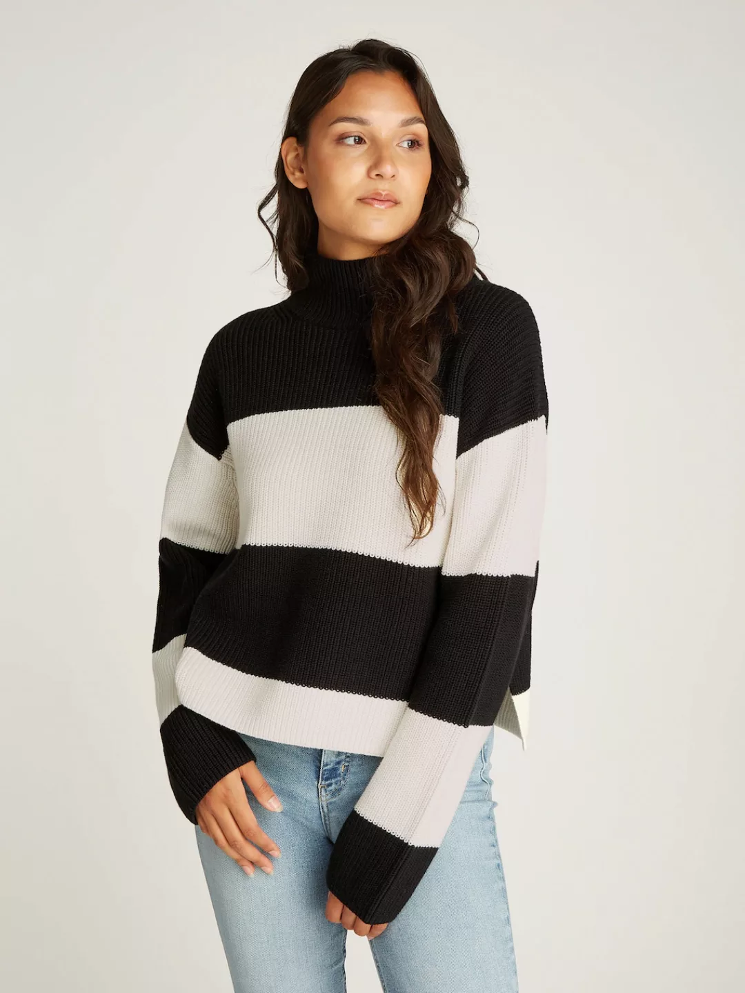 Calvin Klein Jeans Rollkragenpullover "CHUNKY LOOSE HIGH NECK SWEATER", mit günstig online kaufen