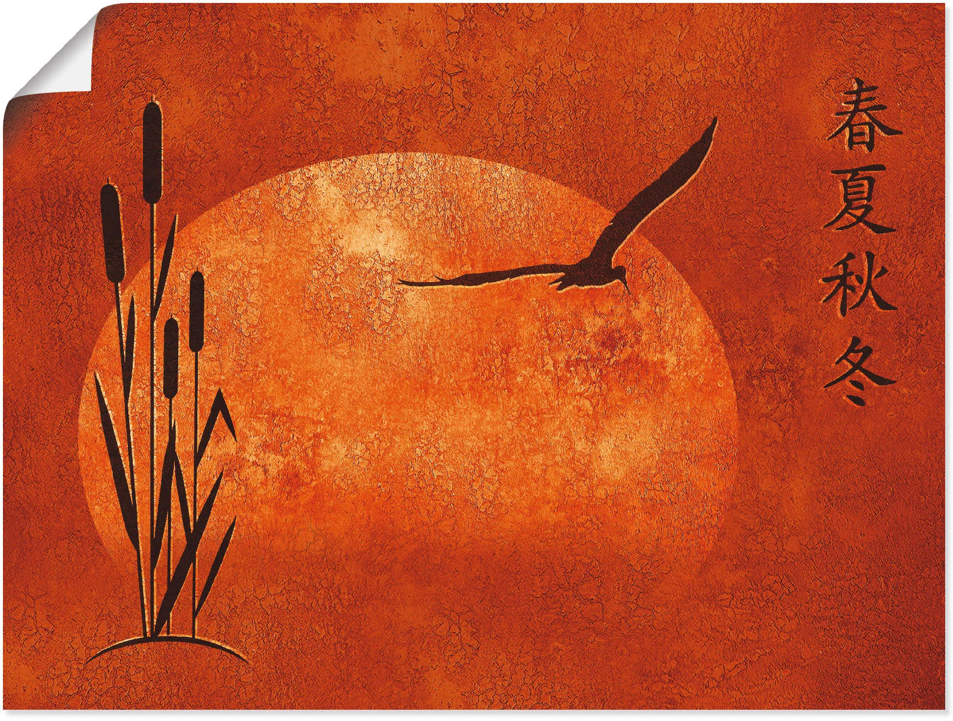 Artland Wandbild "Asiatische Jahreszeiten", Zen, (1 St.), als Poster, Wanda günstig online kaufen