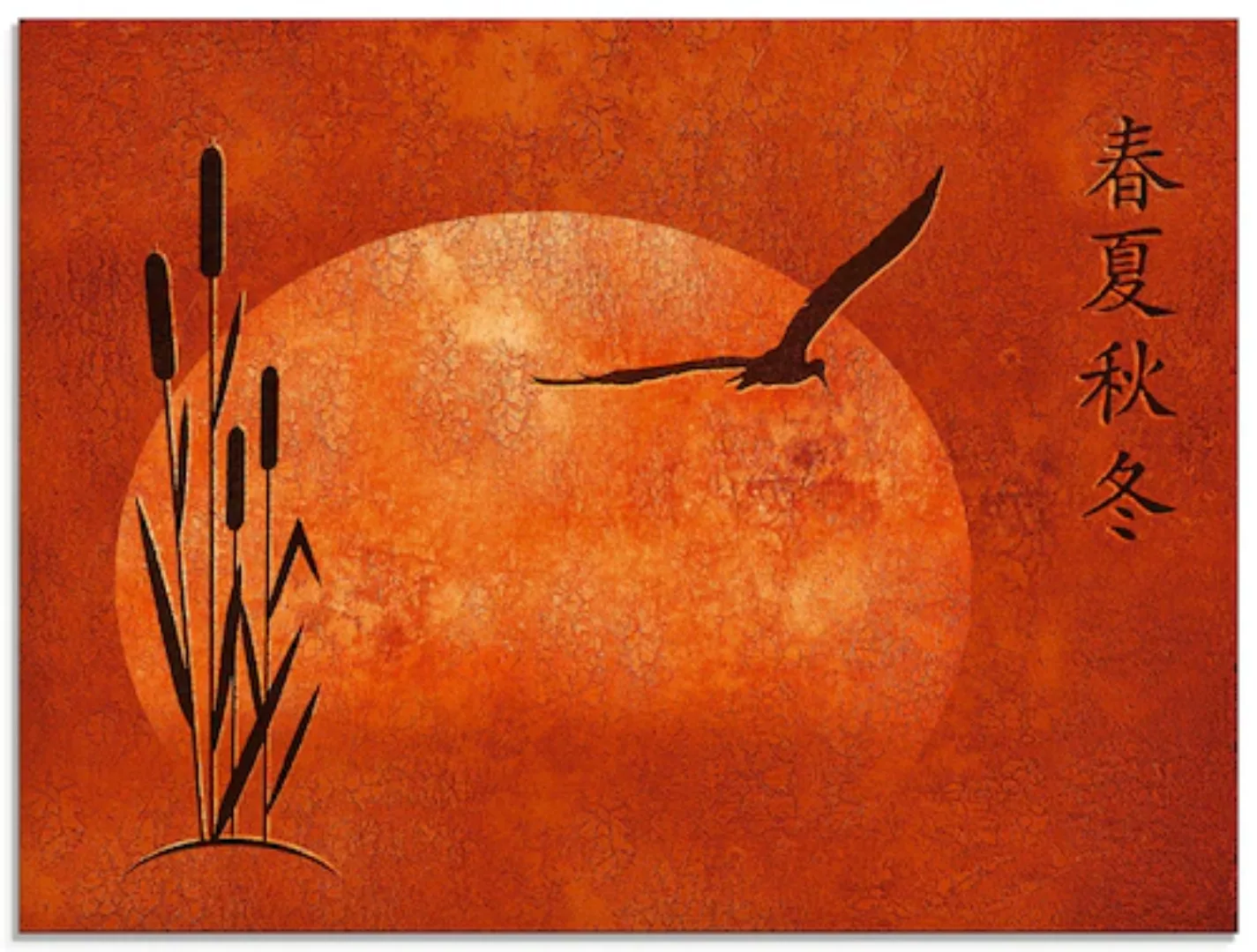 Artland Glasbild "Asiatische Jahreszeiten", Zen, (1 St.) günstig online kaufen