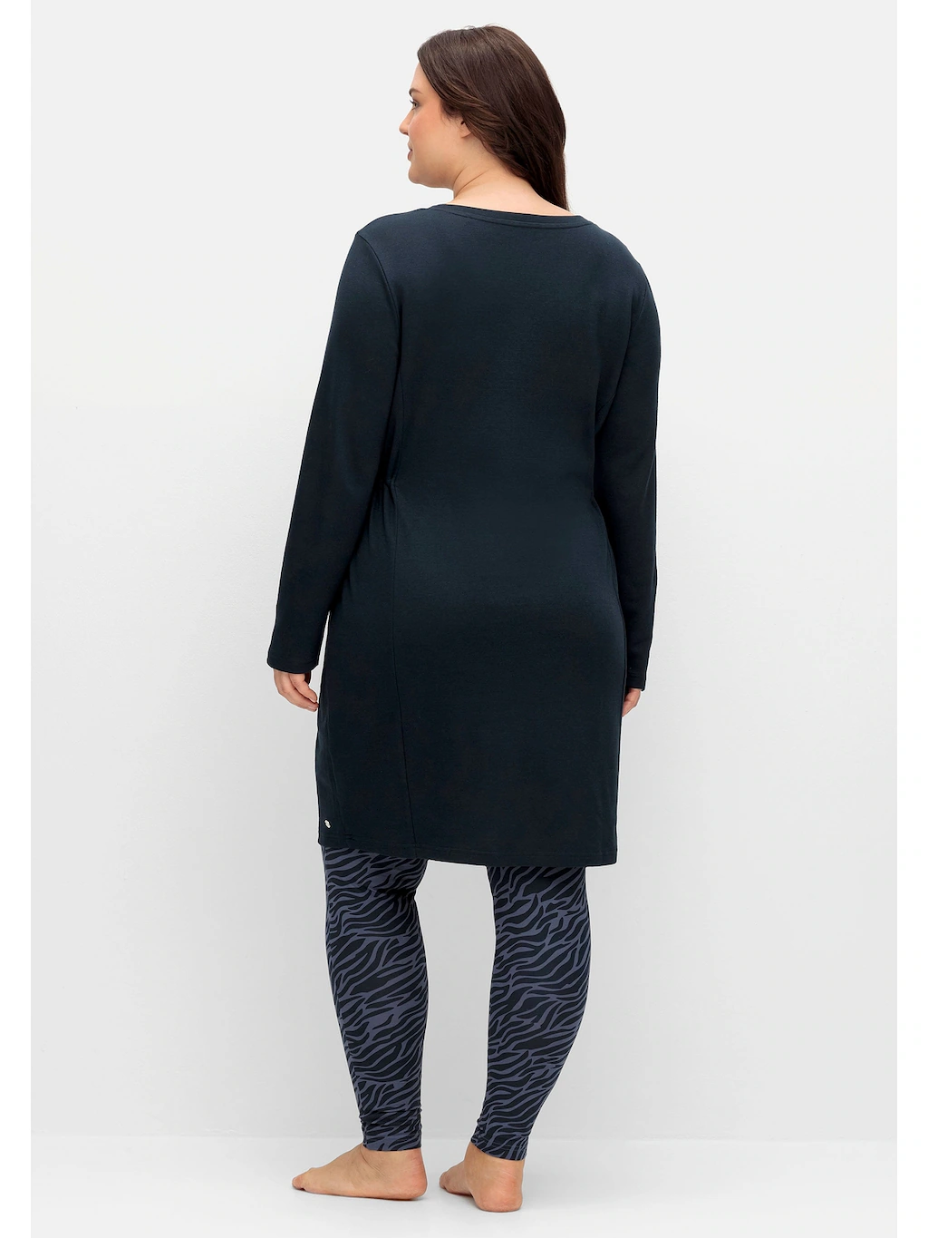 Sheego Sweatkleid "Große Größen", mit Taschen und regulierbarer Taille günstig online kaufen