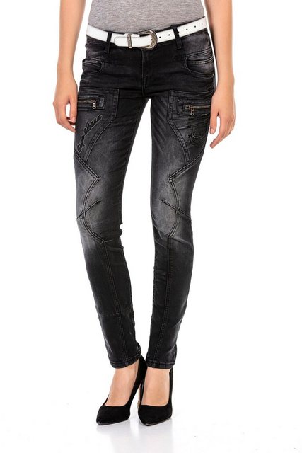 Cipo & Baxx Slim-fit-Jeans "WD437", mit trendigen Ziernähten günstig online kaufen
