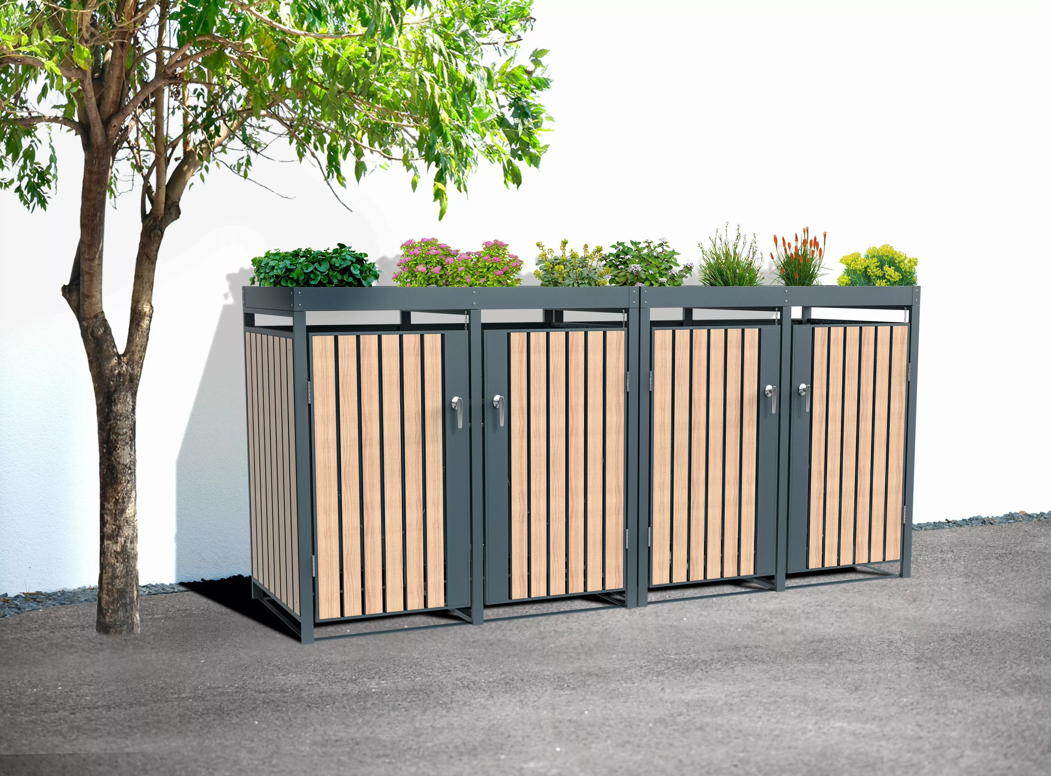 WESTMANN Mülltonnenbox Planta, Platz für 4 günstig online kaufen