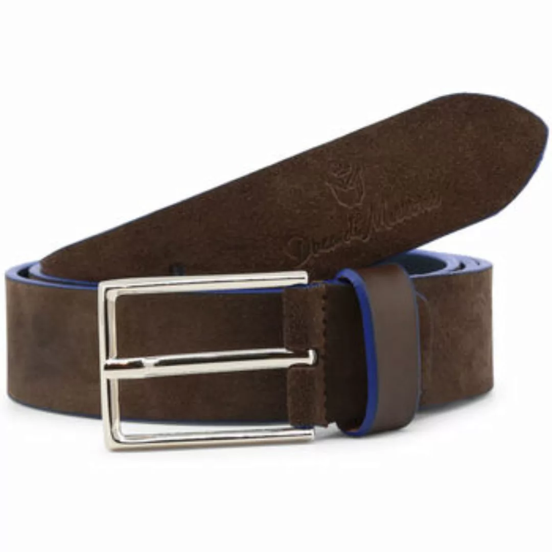 Duca Di Morrone  Gürtel Belt - Leather Brown/Blue günstig online kaufen