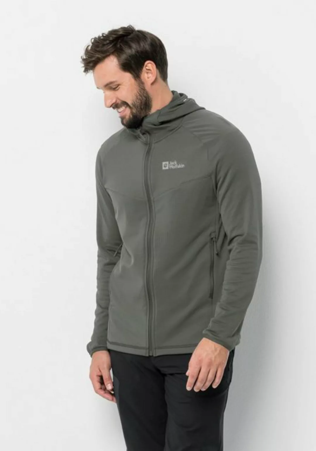 Jack Wolfskin Fleecejacke "KOLBENBERG HOODED FZ M", mit Kapuze günstig online kaufen