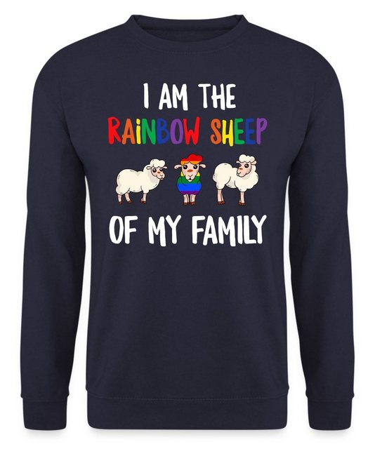 Quattro Formatee Sweatshirt Rainbow Schafe - Stolz Regenbogen LGBT Gay Prid günstig online kaufen