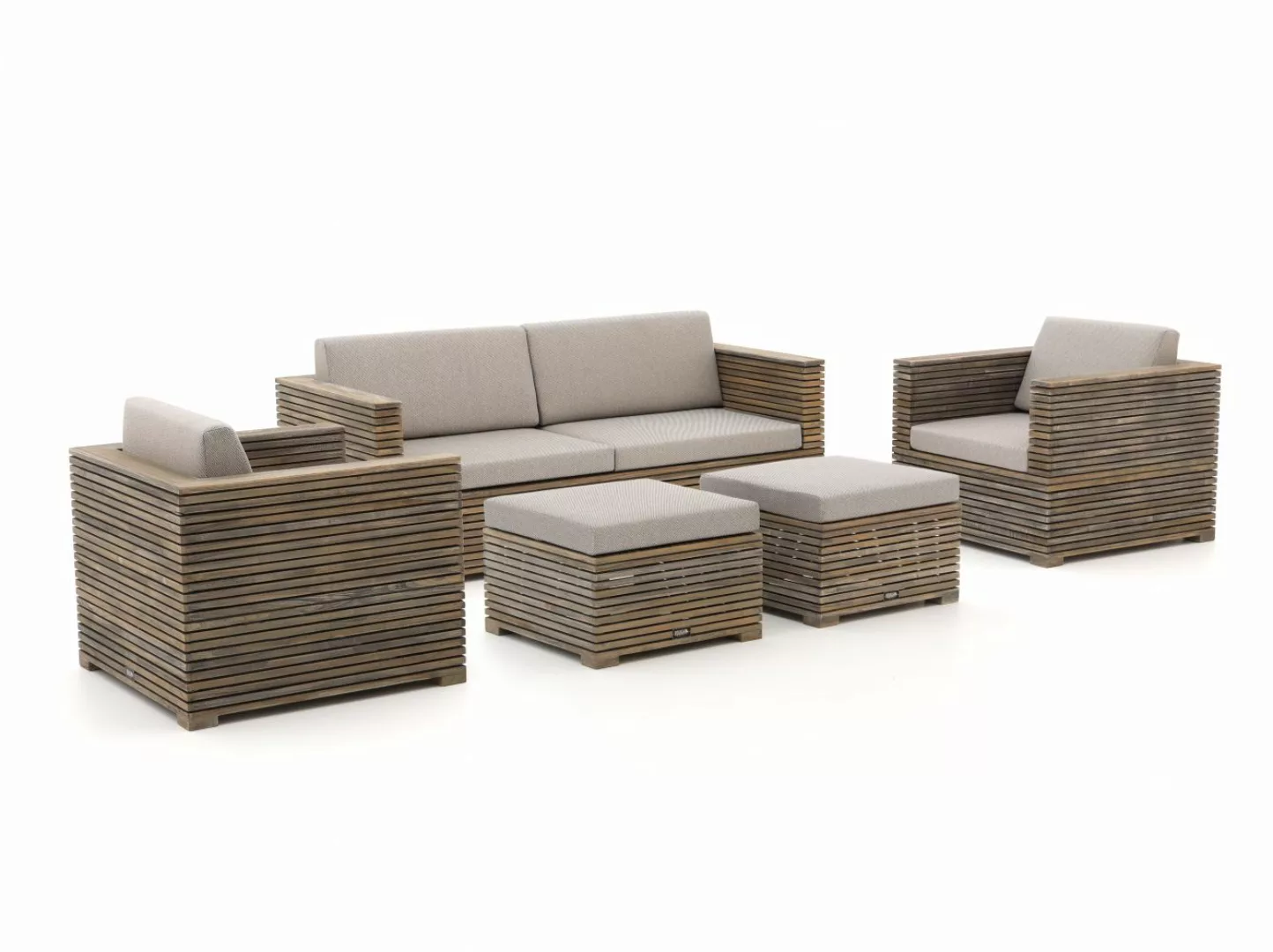 ROUGH-C Sessel-Sofa Lounge-Set 5-teilig günstig online kaufen