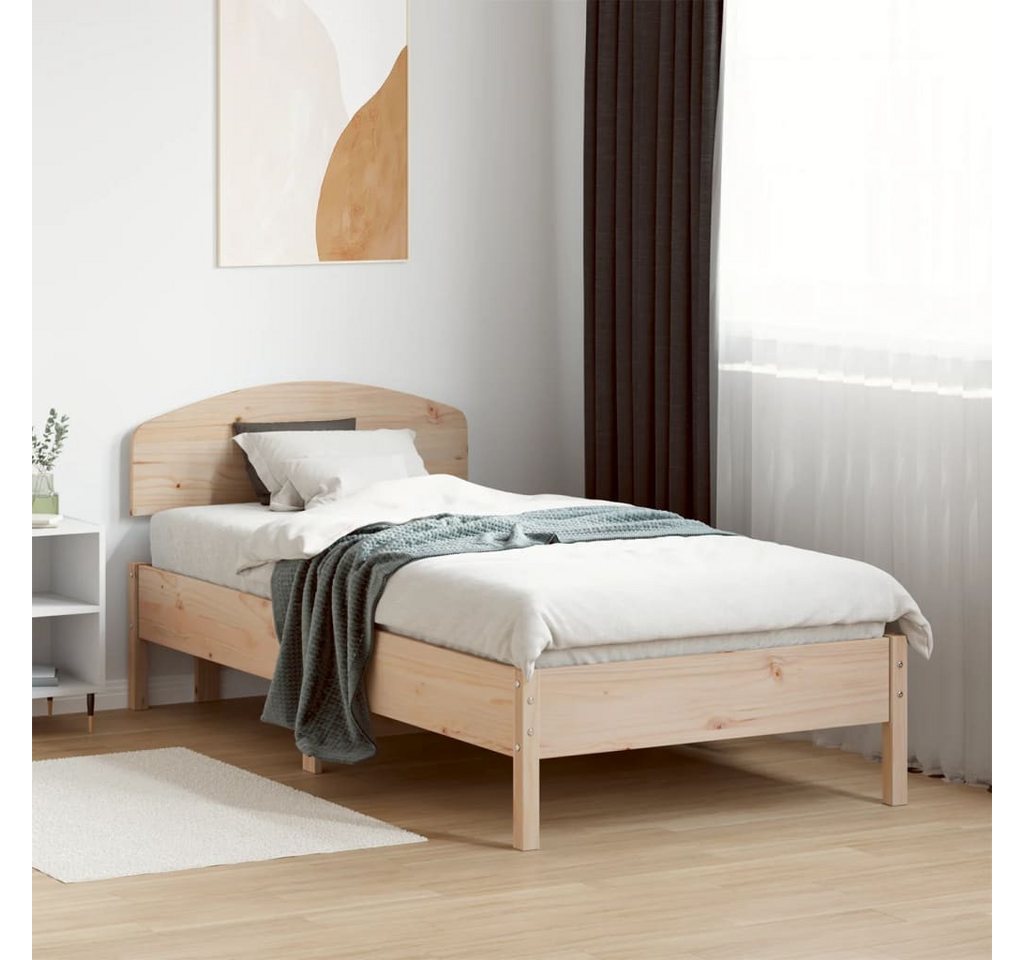 vidaXL Bett Massivholzbett ohne Matratze 75x190 cm Kiefernholz günstig online kaufen