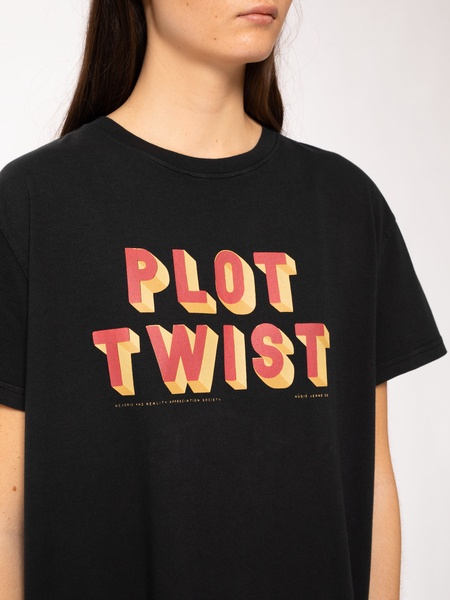 Damen T-shirt Mit Print "Tina Plot Twist", Black günstig online kaufen