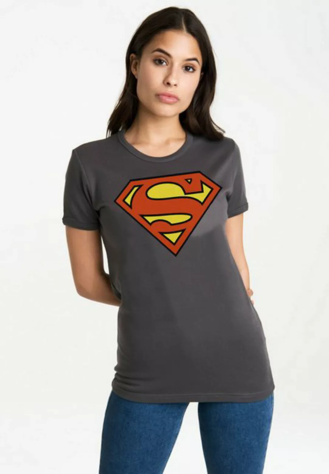 LOGOSHIRT T-Shirt "Superman Logo", mit trendigem Superhelden-Print günstig online kaufen